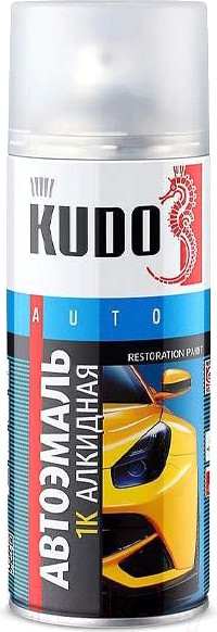 Изображение товара Эмаль автомобильная Kudo Ремонтная 201 / KU-4007 (520мл, белый)