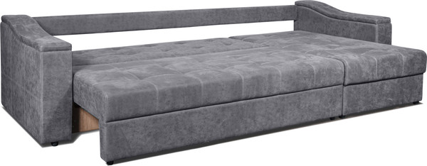 Изображение товара Диван угловой Анмикс Бергамо (серый велюр)