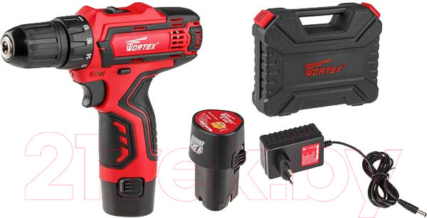 Изображение товара Аккумуляторная дрель-шуруповерт Wortex BD 1215-1 Li (BD12151Li10029)