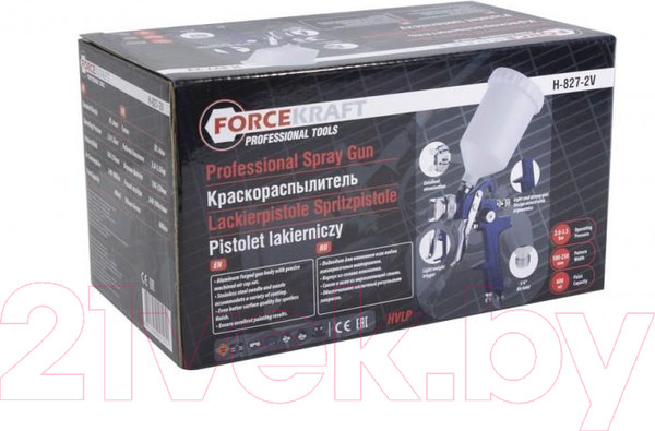 Изображение товара Пневматический краскопульт ForceKraft FK-H-827-2V
