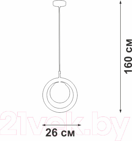 Изображение товара Потолочный светильник Vitaluce V2955-8/1S