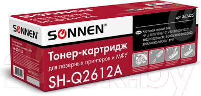 Изображение товара Картридж Sonnen SH-Q2612A / 362425