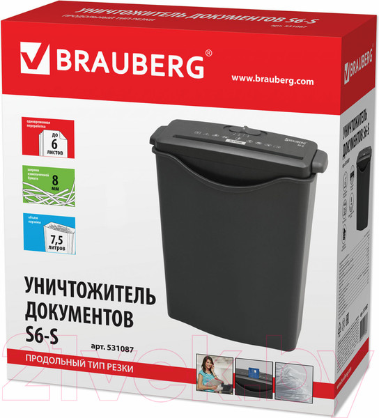Изображение товара Шредер Brauberg S6-S / 531087