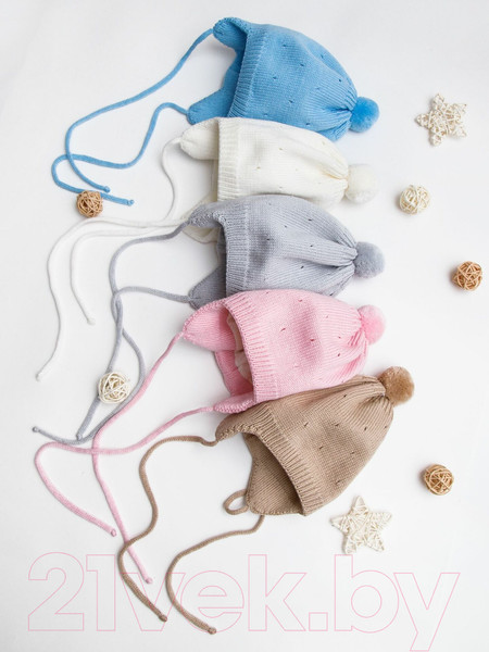 Изображение товара Шапочка для малышей Amarobaby Pure Love Cutie / AB-OD21-PLС16/19-42 (голубой, р-р 42-44)