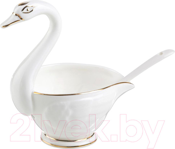 Изображение товара Соусник Lefard Лебедь / 264-452 (с ложкой)