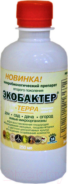 Изображение товара Удобрение Экобактер Терра (250мл)