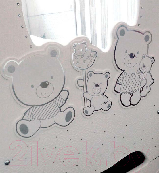 Изображение товара Детская кроватка Italbaby Happy Family Oblo 070.0800-0005 (белый)