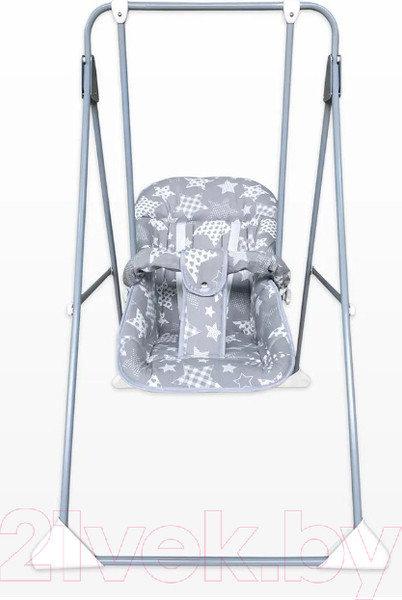 Изображение товара Качели напольные для детей GLOBEX Ветерок-Люкс Звезды / 1602-23 (серый)