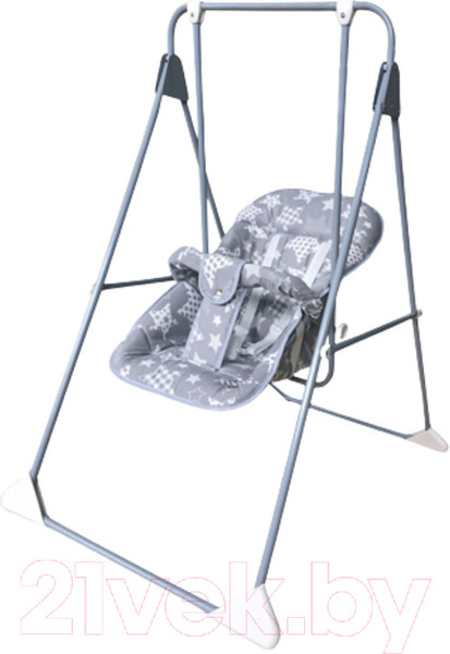 Изображение товара Качели напольные для детей GLOBEX Ветерок-Люкс Звезды / 1602-23 (серый)