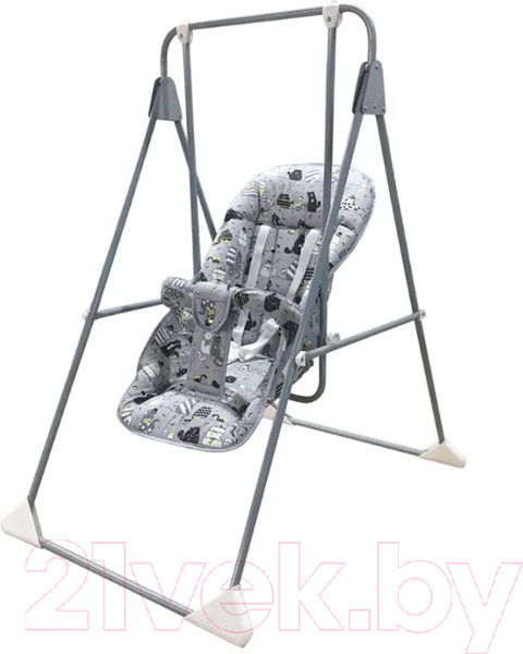Изображение товара Качели напольные для детей GLOBEX Ветерок-Люкс Кошки / 1602-22 (серый)