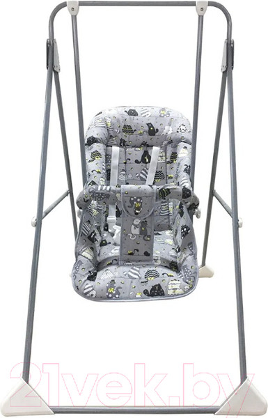 Изображение товара Качели напольные для детей GLOBEX Ветерок-Люкс Кошки / 1602-22 (серый)