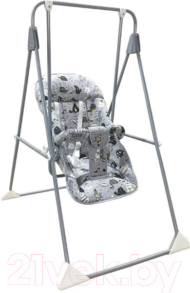 Изображение товара Качели напольные для детей GLOBEX Ветерок-Люкс Кошки / 1602-22 (серый)