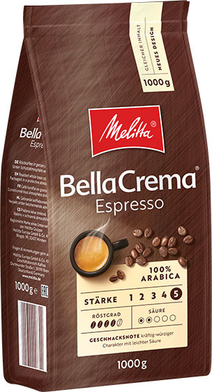 Изображение товара Кофе в зернах Melitta Bella Crema Espresso (1кг)