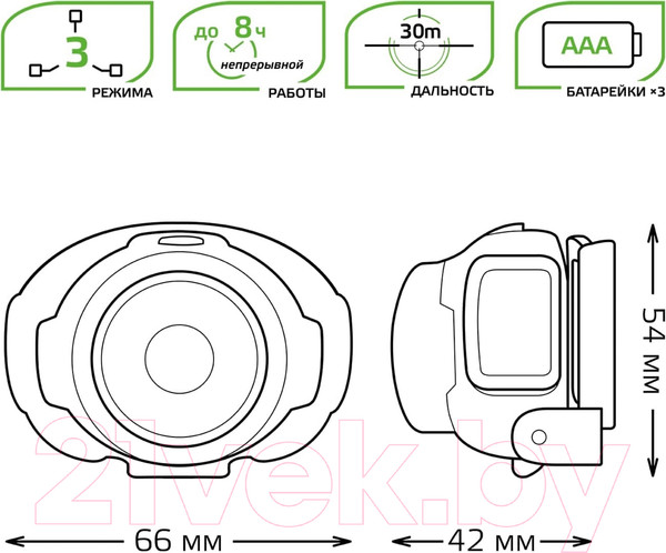 Изображение товара Фонарь Gauss GFL302 / GF302