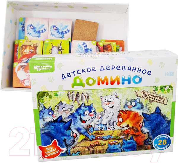 Изображение товара Домино Нескучные игры Котофеевка / 8454/48