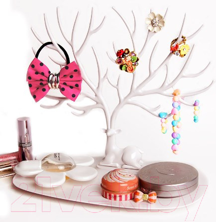 Изображение товара Подставка для украшений Qualy Deer / QL10171-WH (белый)