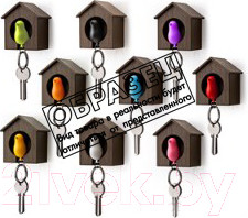 Изображение товара Ключница настенная Qualy Sparrow / QL10091-WH-PK (белый/розовый)