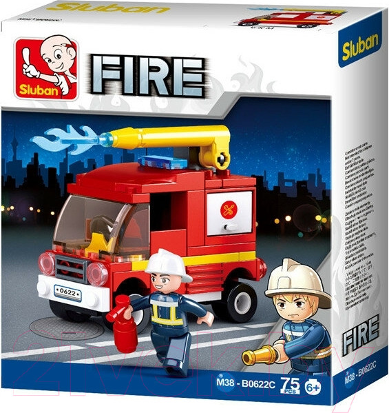 Изображение товара Конструктор Sluban Пожарный / M38-B0622C (75эл)