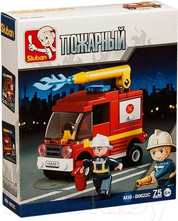 Изображение товара Конструктор Sluban Пожарный / M38-B0622C (75эл)