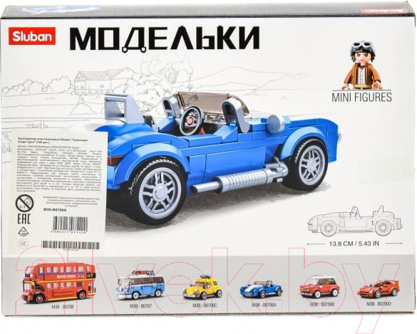 Изображение товара Конструктор Sluban Город Спорткар / M38-B0706A (169эл)