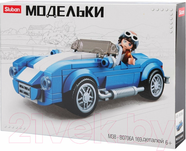 Изображение товара Конструктор Sluban Город Спорткар / M38-B0706A (169эл)