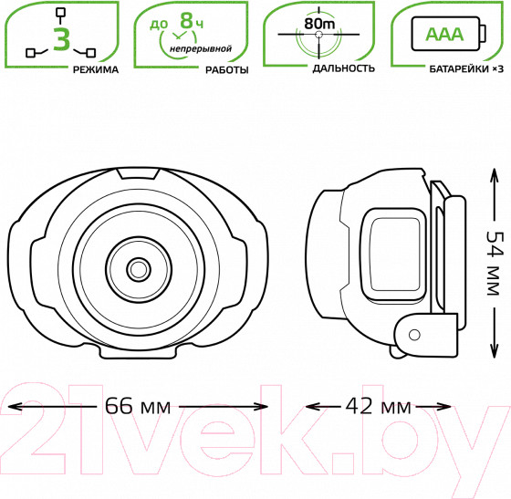Изображение товара Фонарь Gauss GFL303 / GF303
