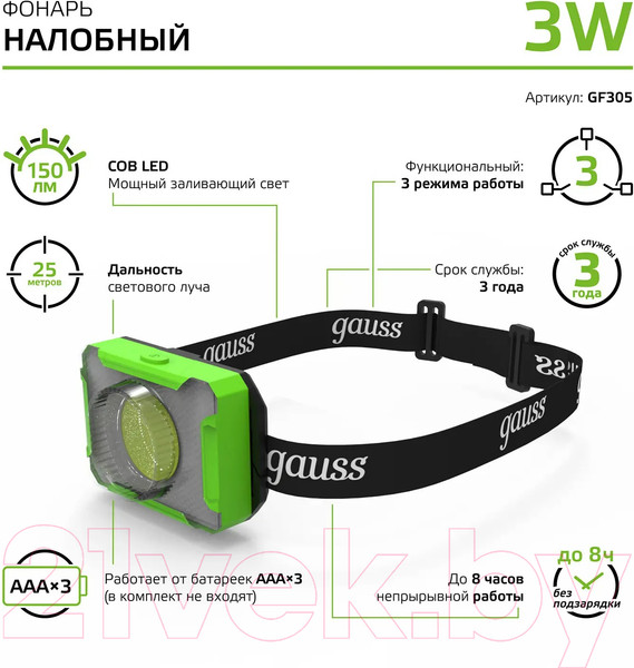 Изображение товара Фонарь Gauss GFL305 / GF305