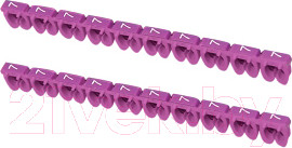 Изображение товара Маркер кабельный TDM SQ0534-0053 (100шт, фиолетовый)