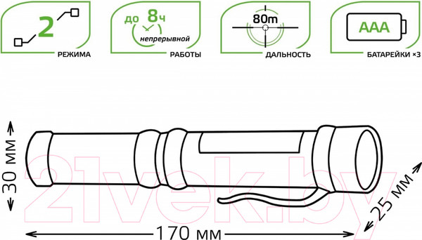 Изображение товара Фонарь Gauss GFL109 / GF109