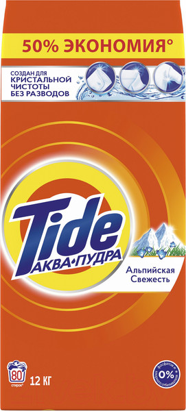 Изображение товара Стиральный порошок Tide Альпийская свежесть (Автомат, 12кг)