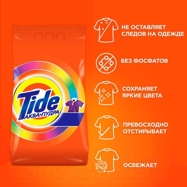 Изображение товара Стиральный порошок Tide Колор (Автомат, 12кг)