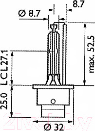 Изображение товара Автомобильная лампа Narva D4S 84042