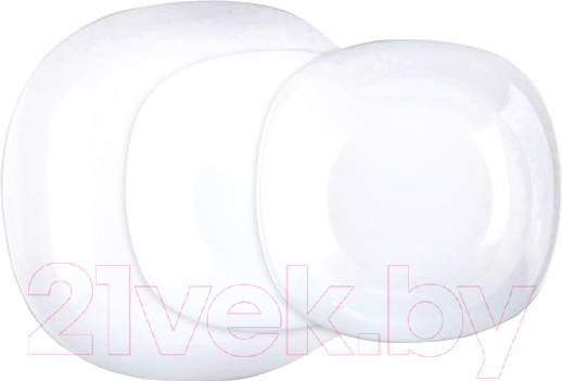 Изображение товара Набор тарелок Luminarc Carine White N2184 (18шт)
