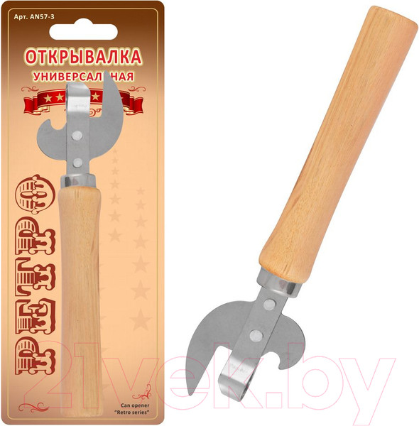 Изображение товара Консервный нож Мультидом Ретро / AN57-3
