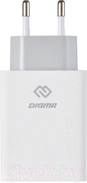 Изображение товара Зарядное устройство сетевое Digma DGWC-3U-5A-WG 5A (белый)