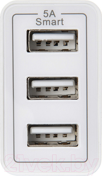 Изображение товара Зарядное устройство сетевое Digma DGWC-3U-5A-WG 5A (белый)