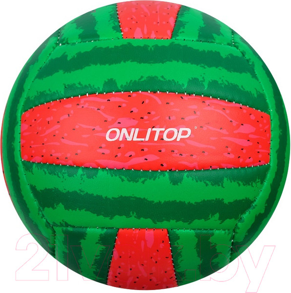 Изображение товара Мяч волейбольный Onlytop Арбуз / 4166905 (размер 2)