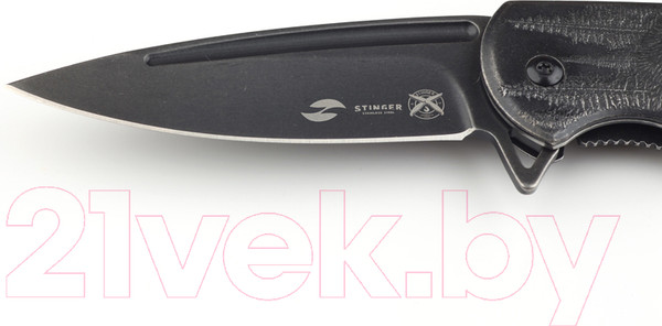 Изображение товара Нож складной STINGER FK-S063GY (черный с медведем)