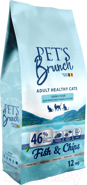 Изображение товара Сухой корм для кошек Pet's Brunch Healthy Cats (12кг)