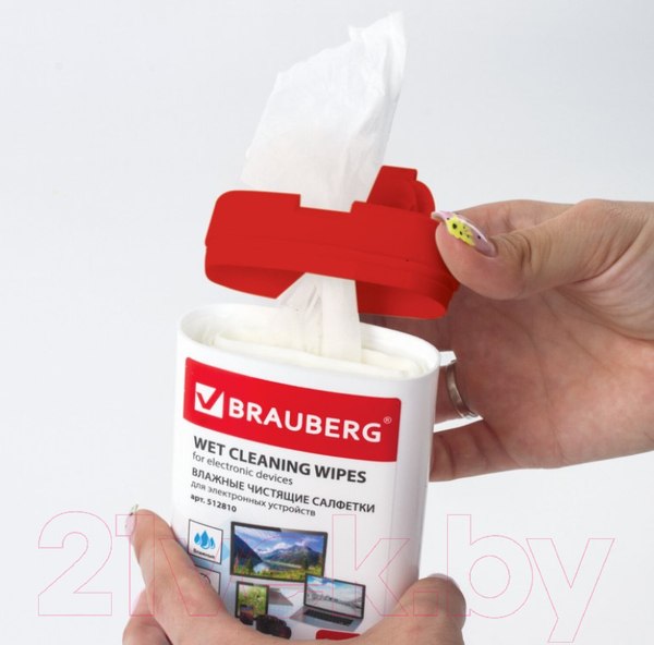 Изображение товара Салфетки для ухода за техникой Brauberg 512810 (100шт)