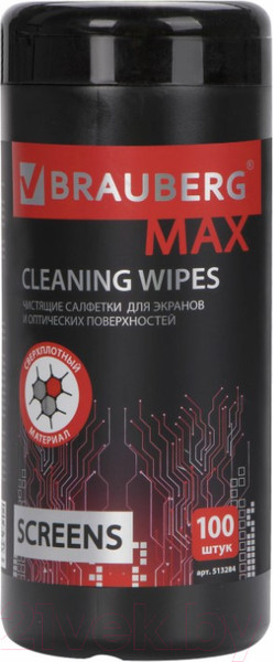 Изображение товара Салфетки для ухода за техникой Brauberg Max / 513284 (100шт)