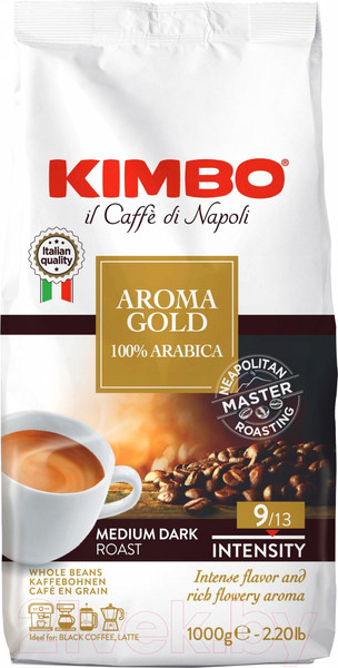 Изображение товара Кофе в зернах Kimbo Aroma Gold Arabica / 014086 (1кг)