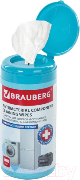 Изображение товара Салфетки для ухода за техникой Brauberg 513477 (100шт)