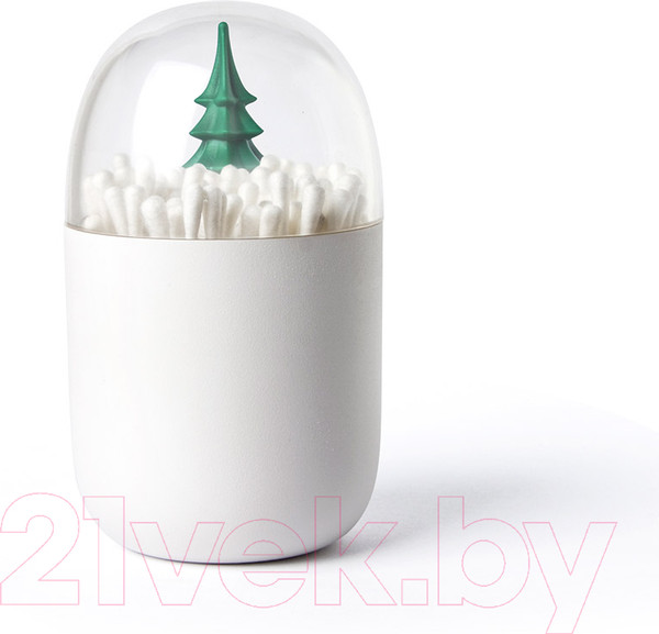 Изображение товара Органайзер для ватных палочек Qualy Winter Time / QL10221-GN