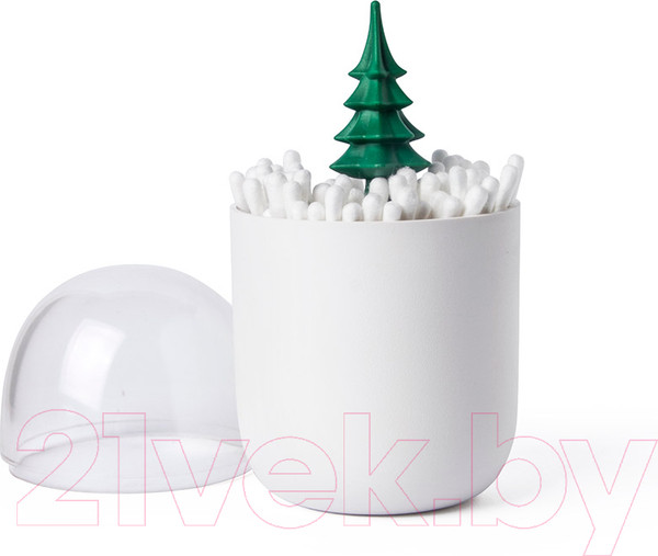 Изображение товара Органайзер для ватных палочек Qualy Winter Time / QL10221-GN