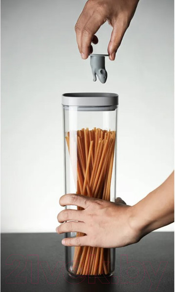 Изображение товара Емкость для хранения Qualy Lucky Mouse / QL10347-CL-GY