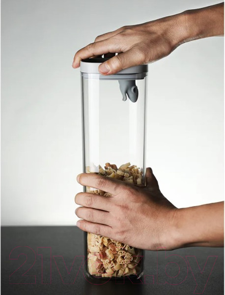 Изображение товара Емкость для хранения Qualy Lucky Mouse / QL10347-CL-GY