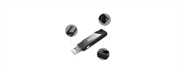 Изображение товара USB flash накопитель Netac USB Drive U336 USB3.0 64GB (NT03U336S-064G-30BK)