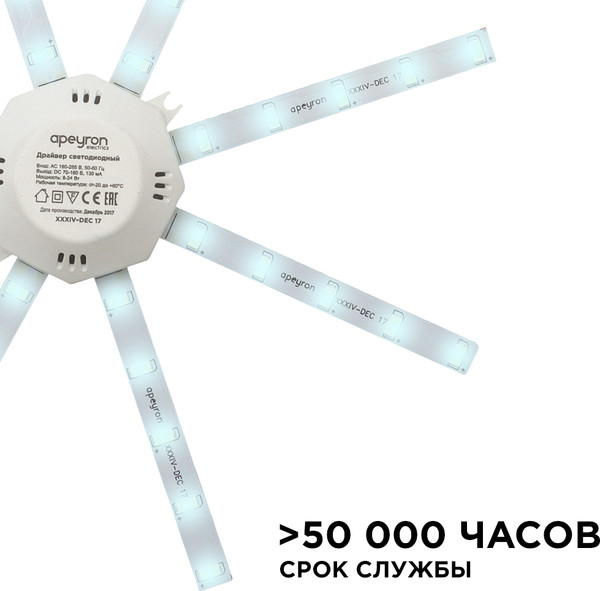 Изображение товара Комплект светодиодных линеек Apeyron Electrics Звездочка 12-06
