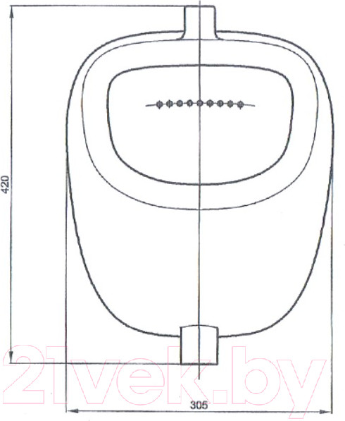 Изображение товара Писсуар Лобненский стройфарфор 10/1/5/1-49